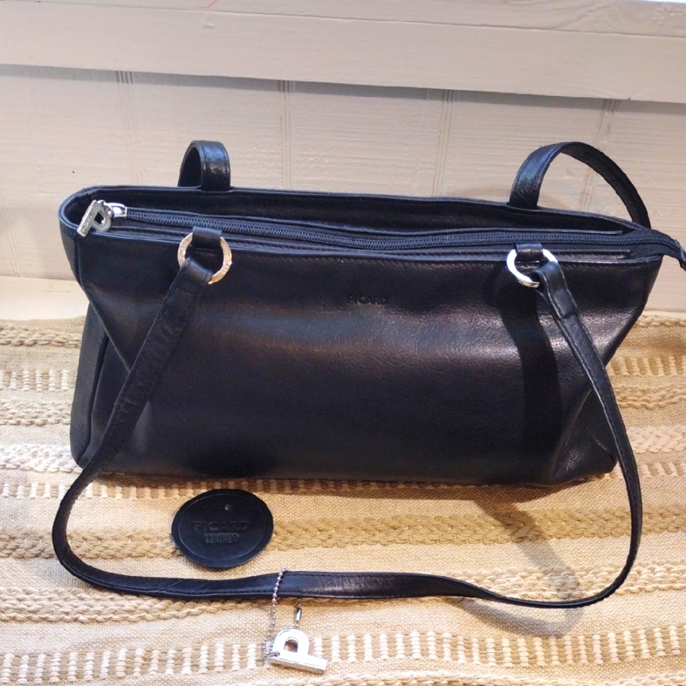 Picard Black Leather Shoulder Bag